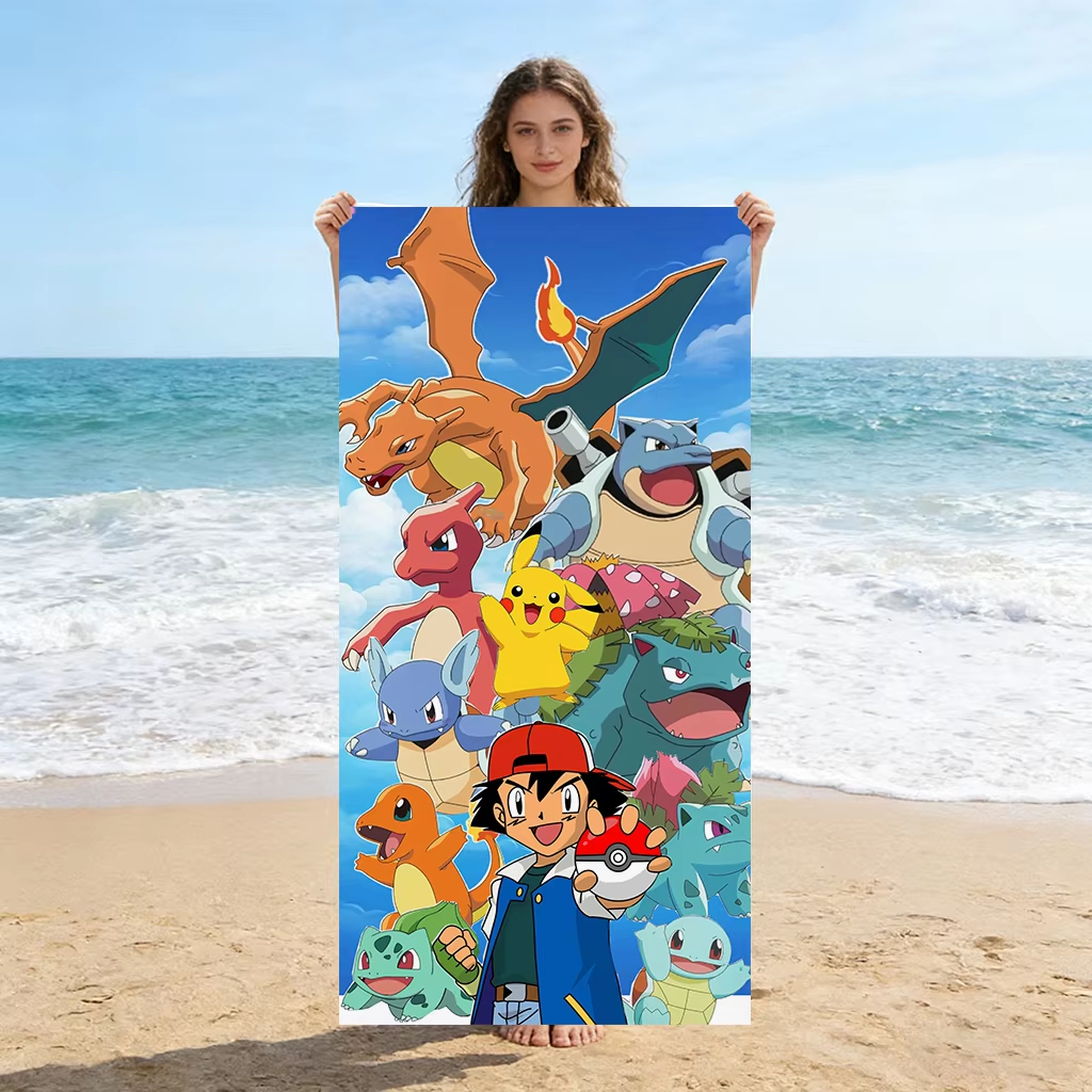 1pc Extra Large Pokemon Microf - Beach Towel Large ulasan dan harga