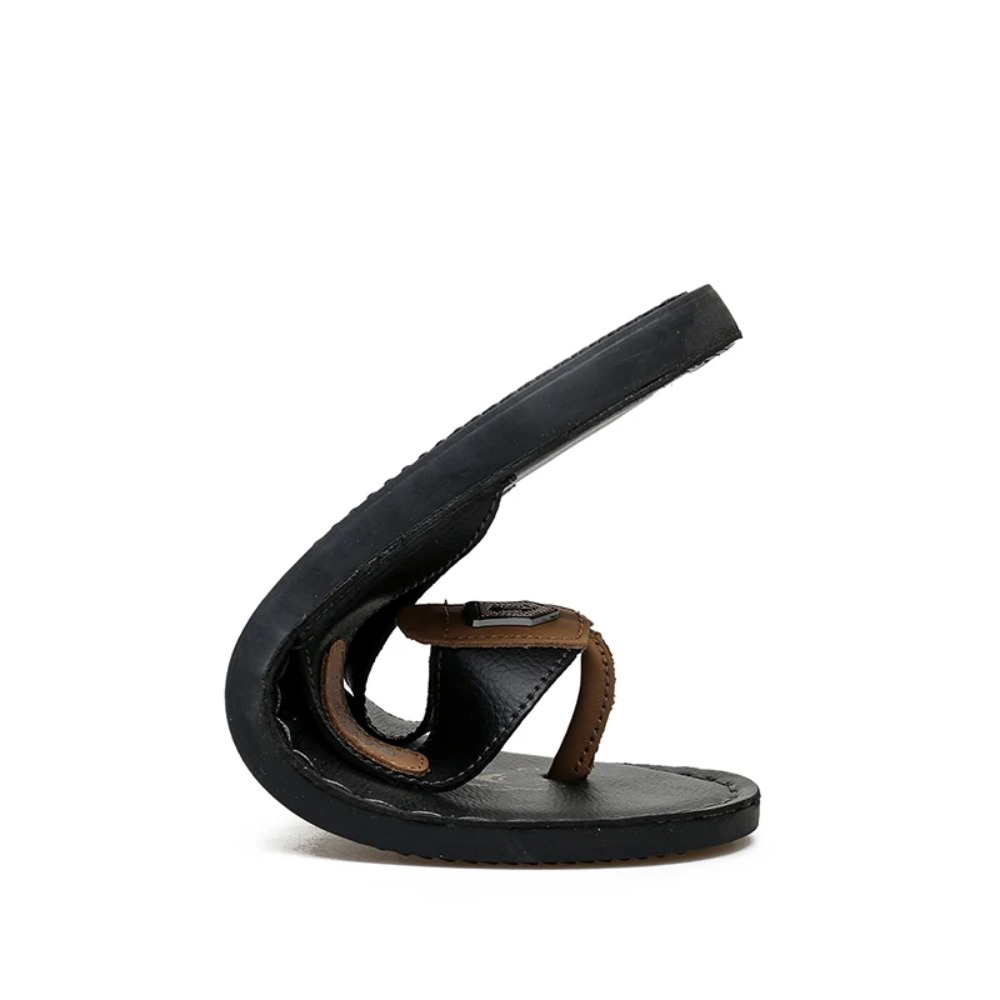 Men's Leather Flip Flops Summe - Flip Flop Leather Men ulasan dan harga