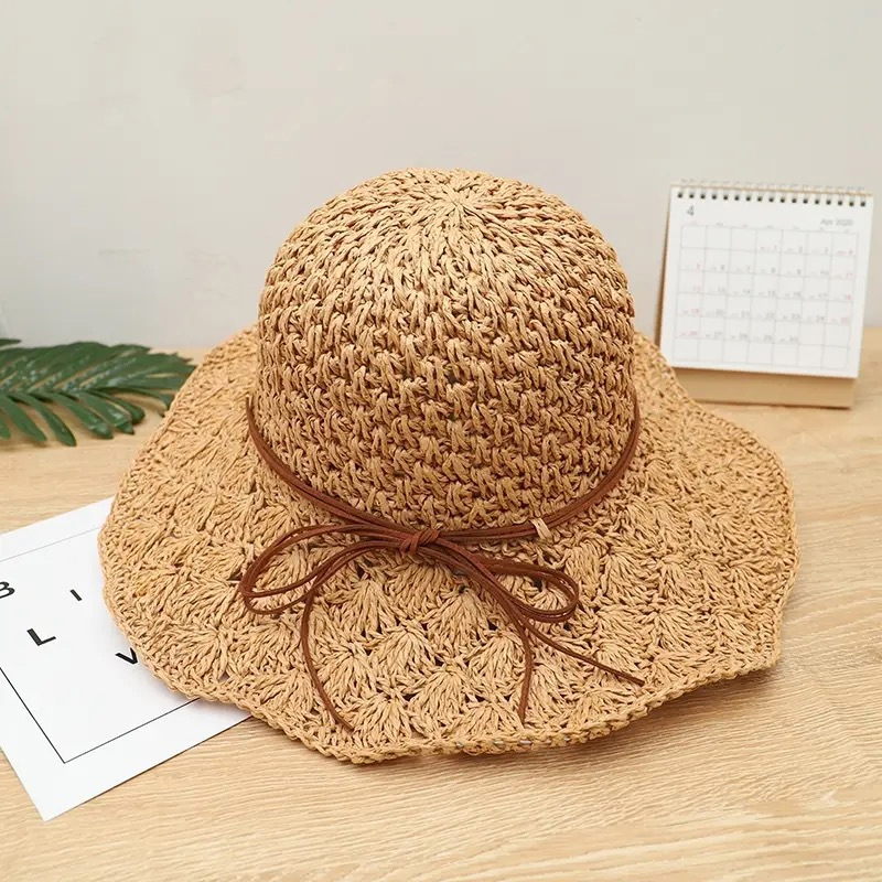 Handwoven Straw Sun Hat – Wome - Bucket Hat Straw ulasan dan harga