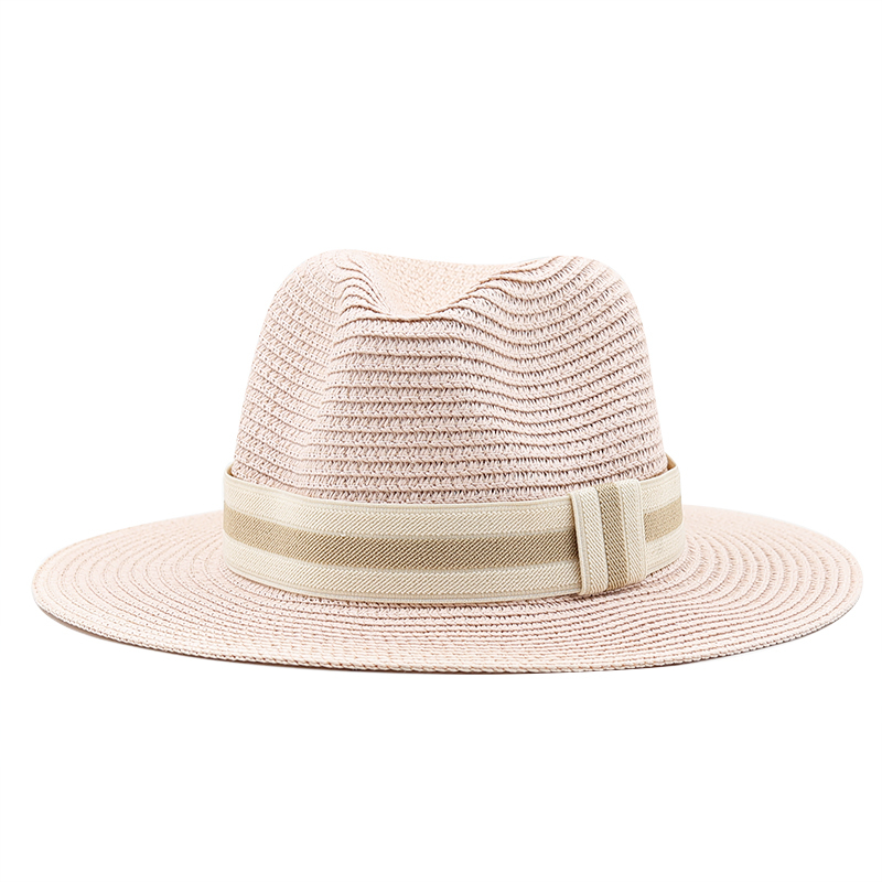 54-58-60CM Womens Summer Panam - Bucket Hat Straw ulasan dan harga