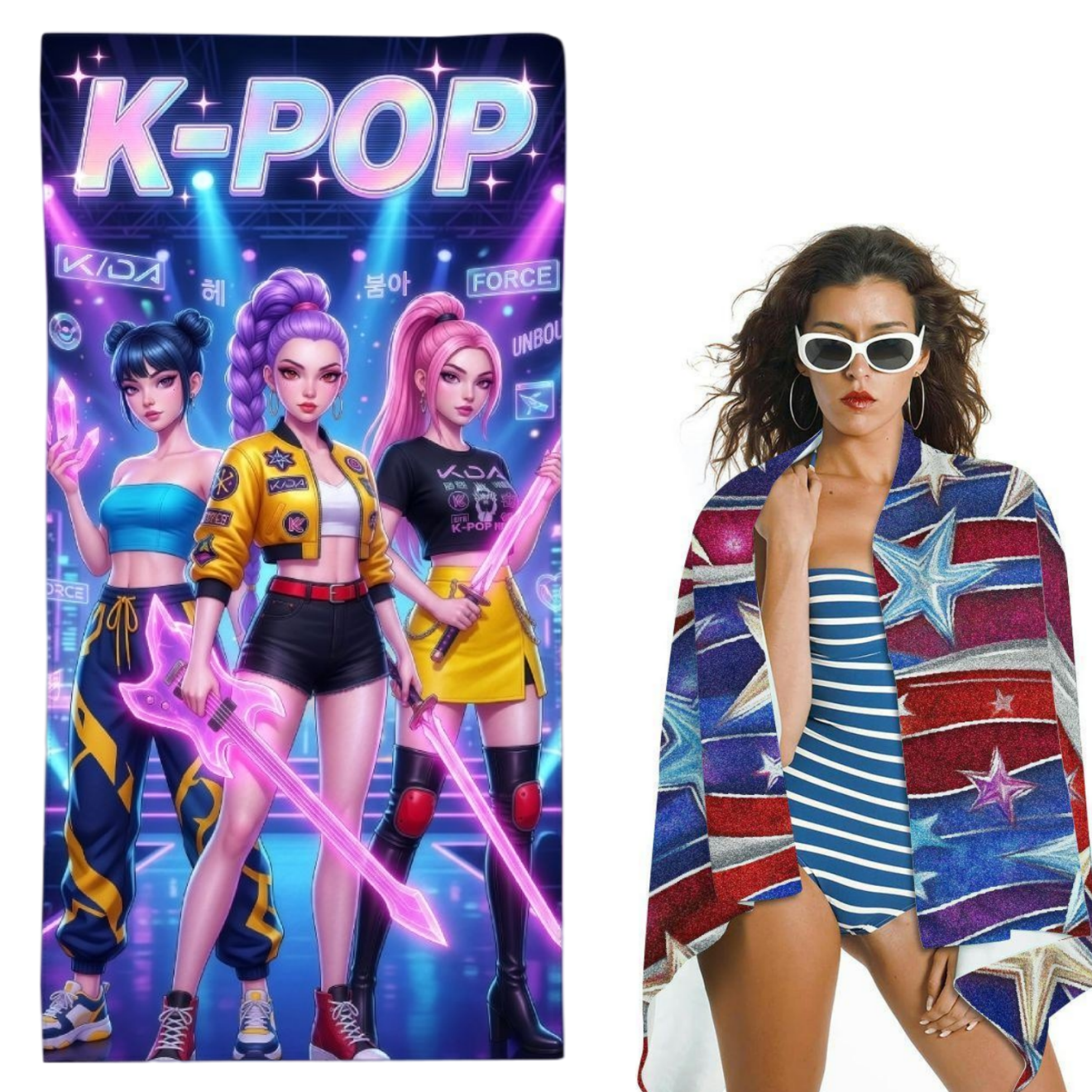 K-Pop Idol Print Large Size Be - Beach Towel Large ulasan dan harga