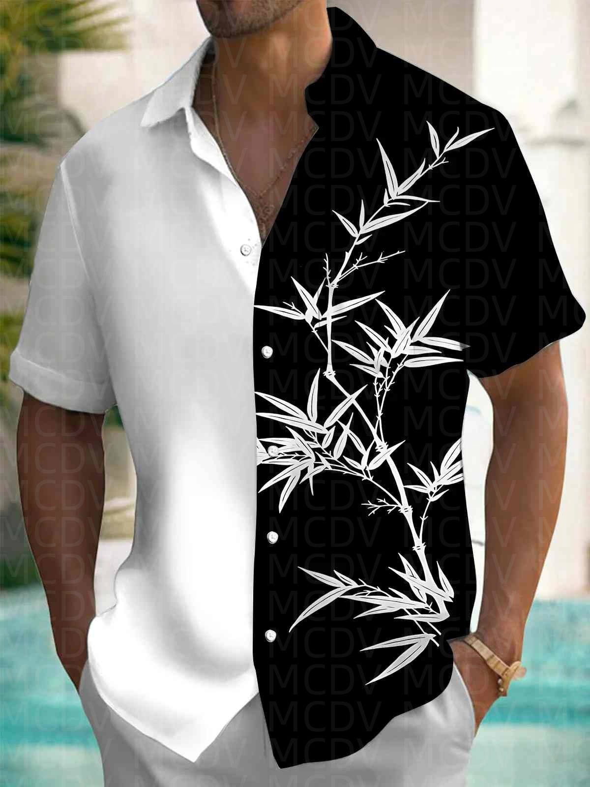 Bird Pattern Men's Hawaiian Sh - Shirt Camp Collar ulasan dan harga