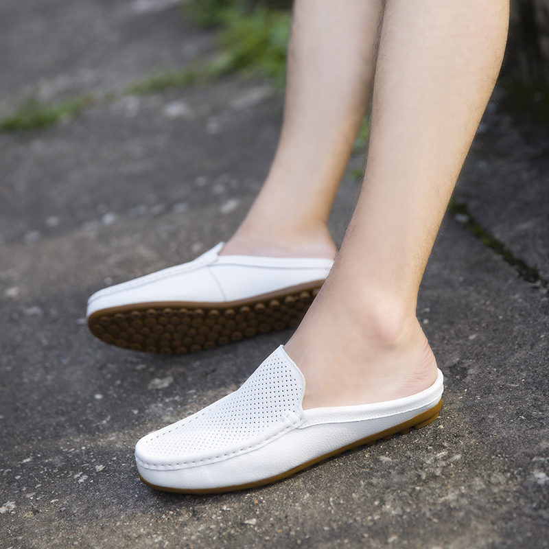 Men Casual Loafers Fashion Out - Flip Flop Leather Men ulasan dan harga