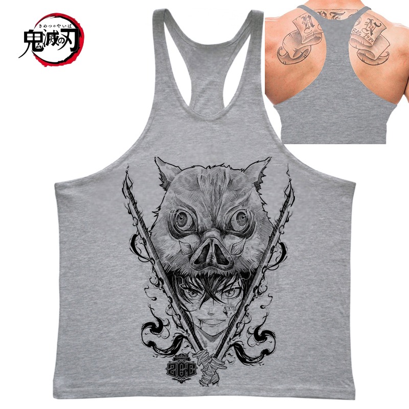 Demon Slayer Tanjiro's Hinokam - Tank Top Muscle ulasan dan harga