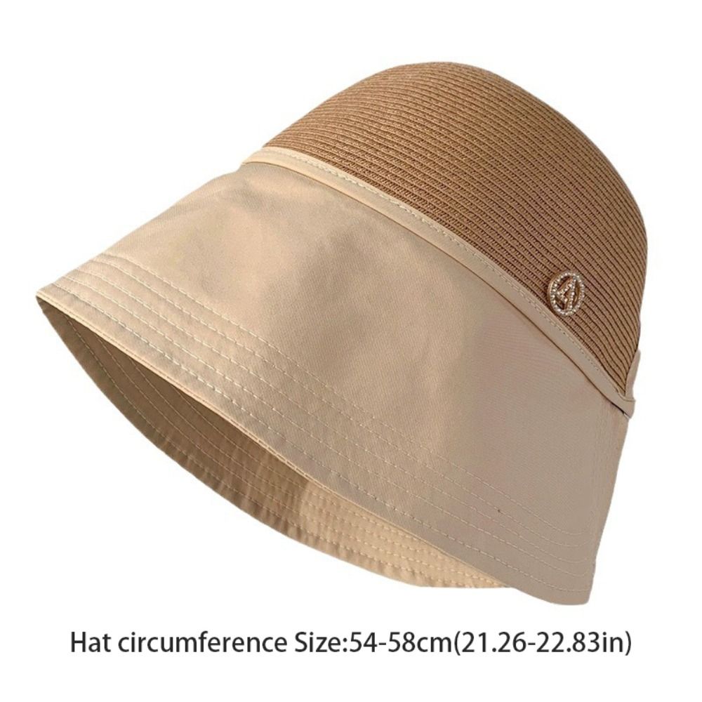 Sweet Shade Sun Caps Foldable  - Bucket Hat Straw ulasan dan harga