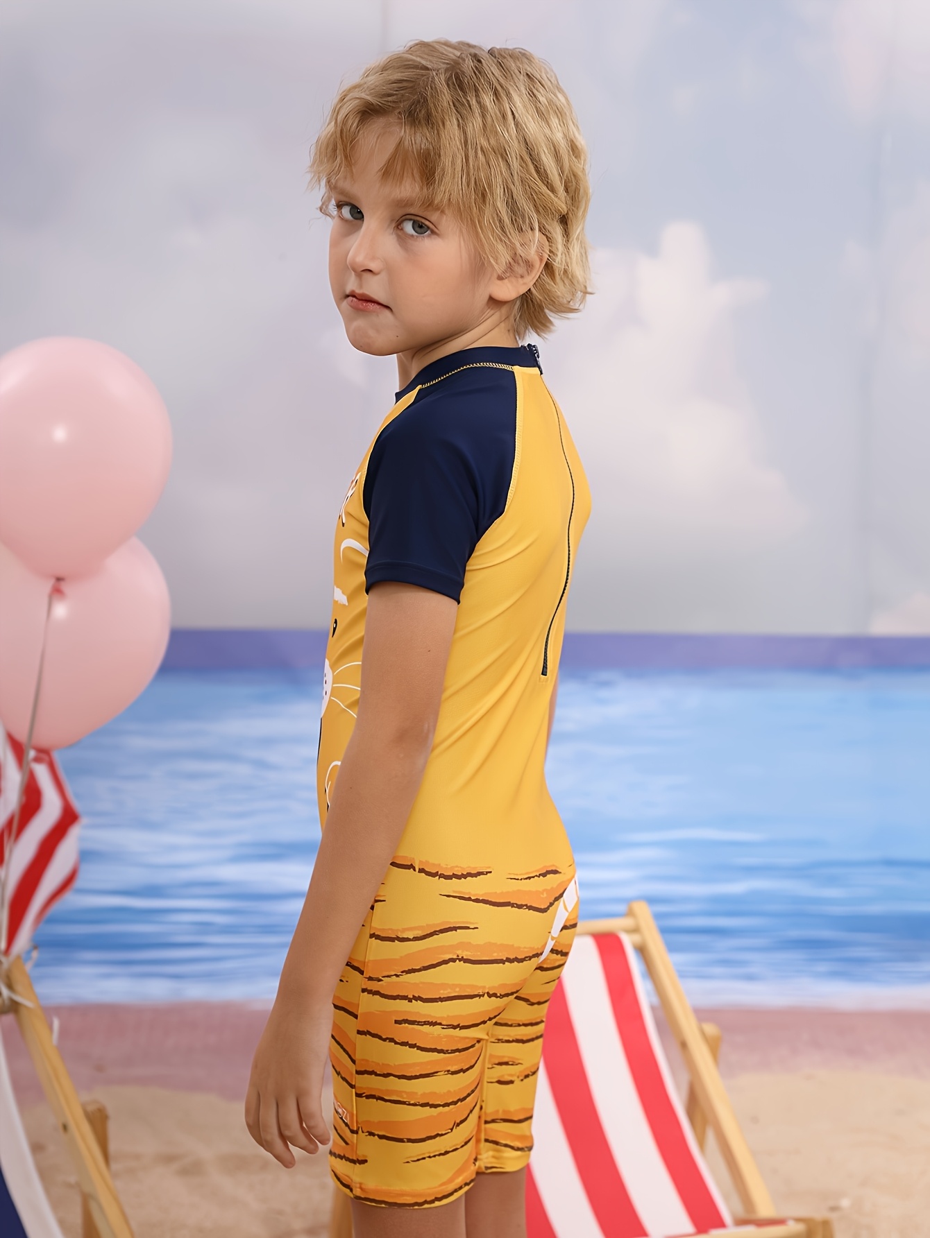Cute Tiger Children's One-piec - Swim Trunk Quick Dry ulasan dan harga