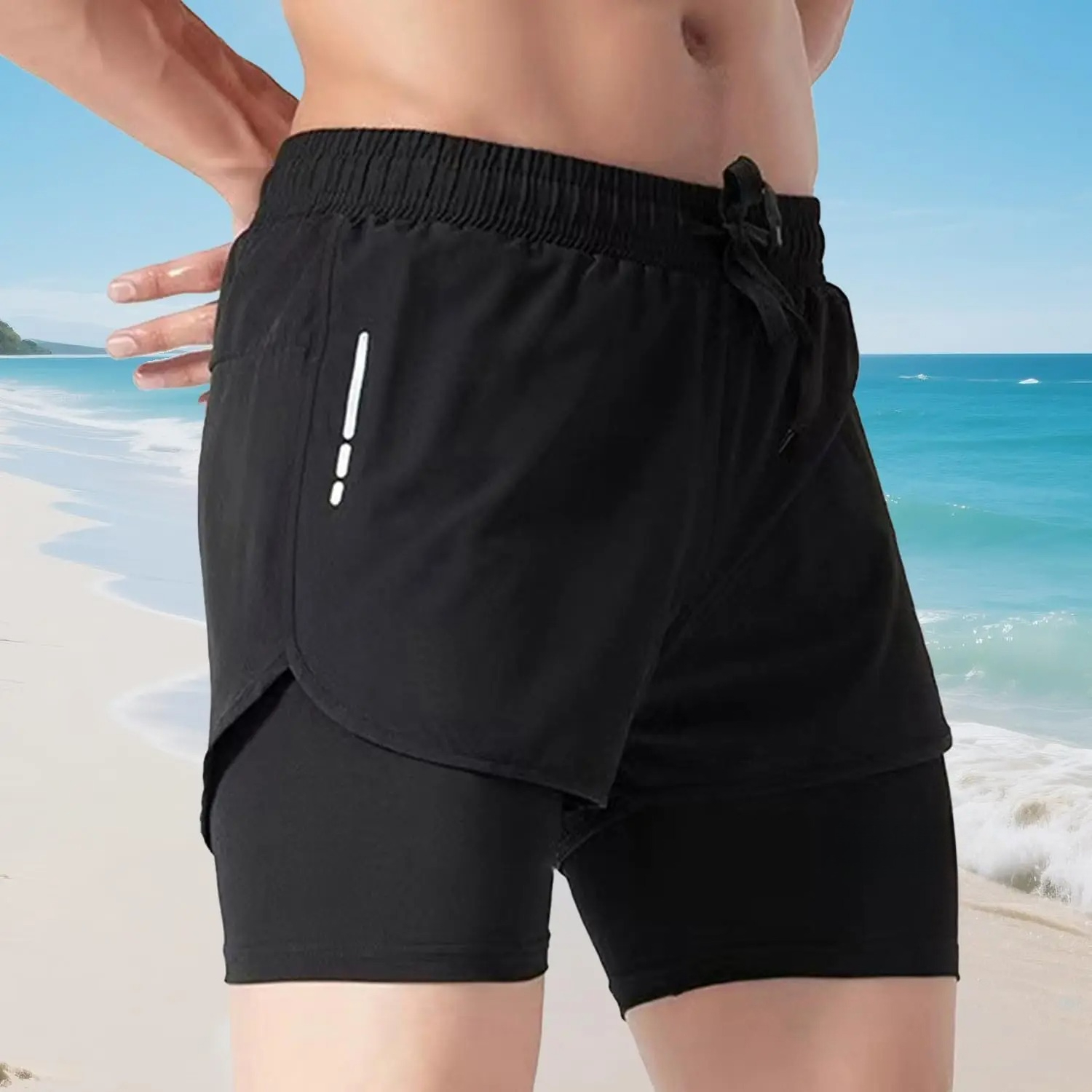 Men's Swim Trunks Quick Dry At - Swim Trunk Quick Dry ulasan dan harga