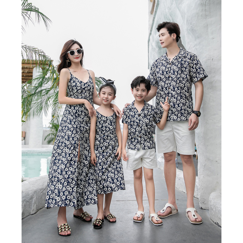 Family Matching Outfit Floral  - Resort Shirt Floral ulasan dan harga