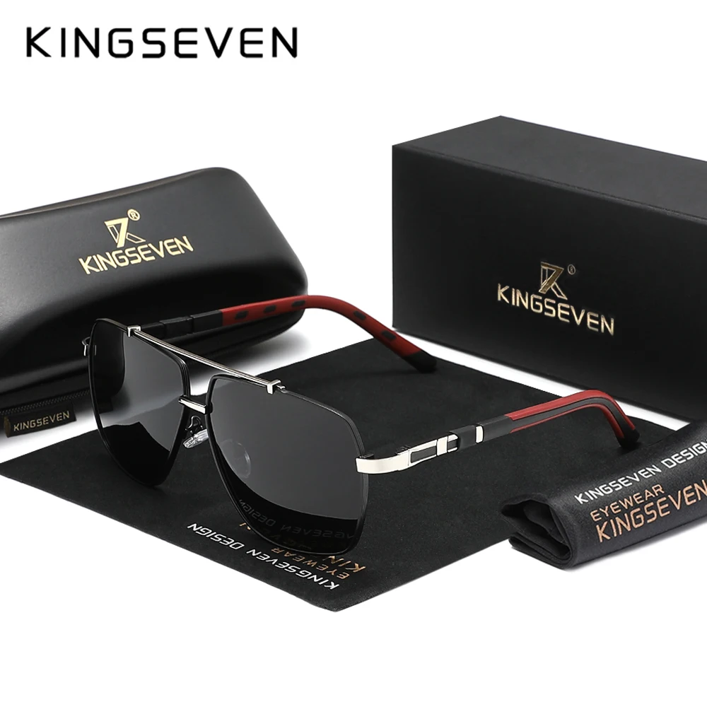 KINGSEVEN New Luxury Sunglasse - Sunglasses Aviator Polarized ulasan dan harga