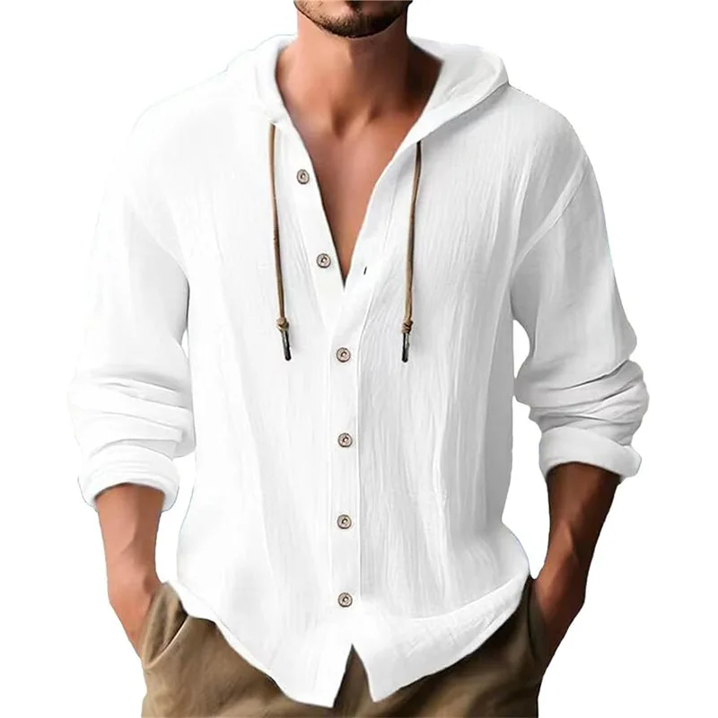 Men's solid color casual long- - Short Linen Drawstring ulasan dan harga
