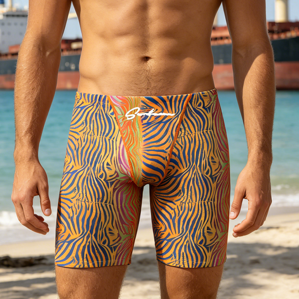 SEOBEAN Men's Long Brief Swims - Swim Trunk Quick Dry ulasan dan harga